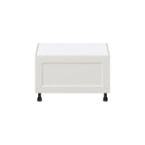 Hugo&Borg Belcourt 30-in W x 19.5-in H x 23-in D Gray Painted 1-Drawer Base Fully Assembled Cabinet (Recessed Panel Style)