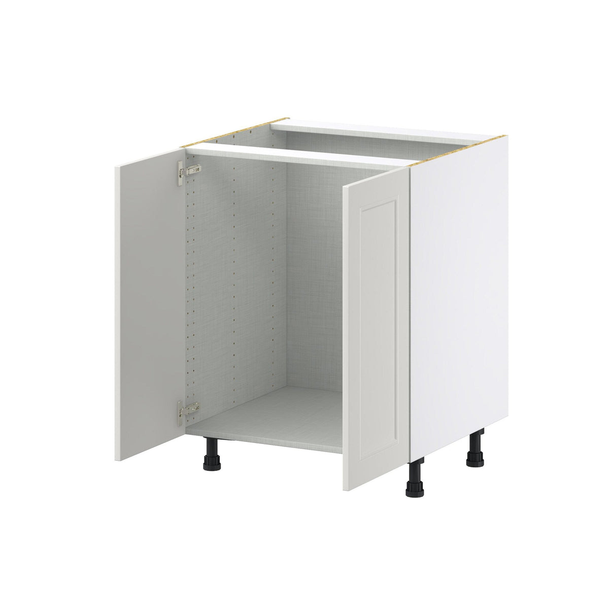 Hugo&Borg Belcourt 27-in W x 34.5-in H x 24-in D Gray Painted Sink Base Fully Assembled Cabinet (Recessed Panel Shaker Style)