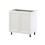 Hugo&Borg Belcourt 33-in W x 34.5-in H x 24-in D Gray Painted Base Fully Assembled Cabinet (Recessed Panel Shaker Door Style)