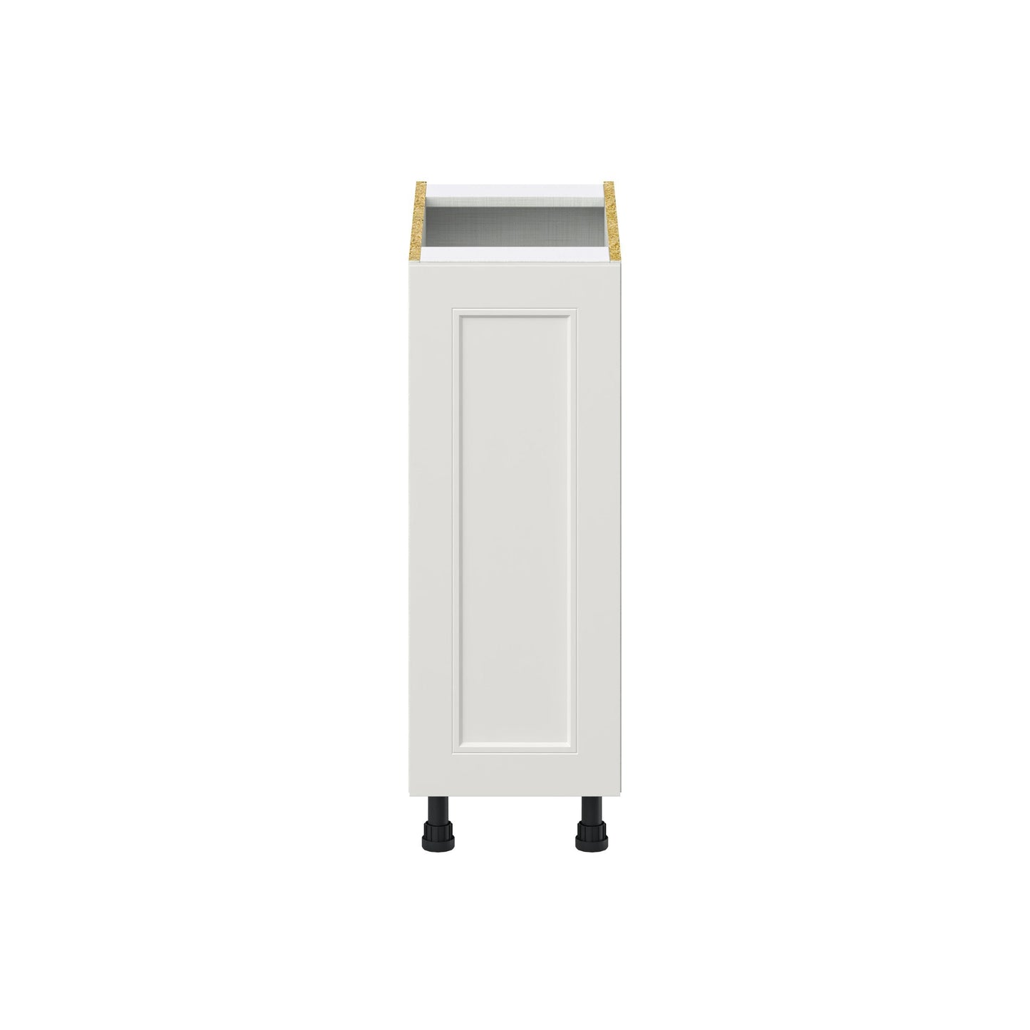 Hugo&Borg Belcourt 12-in W x 34.5-in H x 24-in D Gray Painted 3-Drawers Base Fully Assembled Cabinet (Recessed Panel Shaker Style)