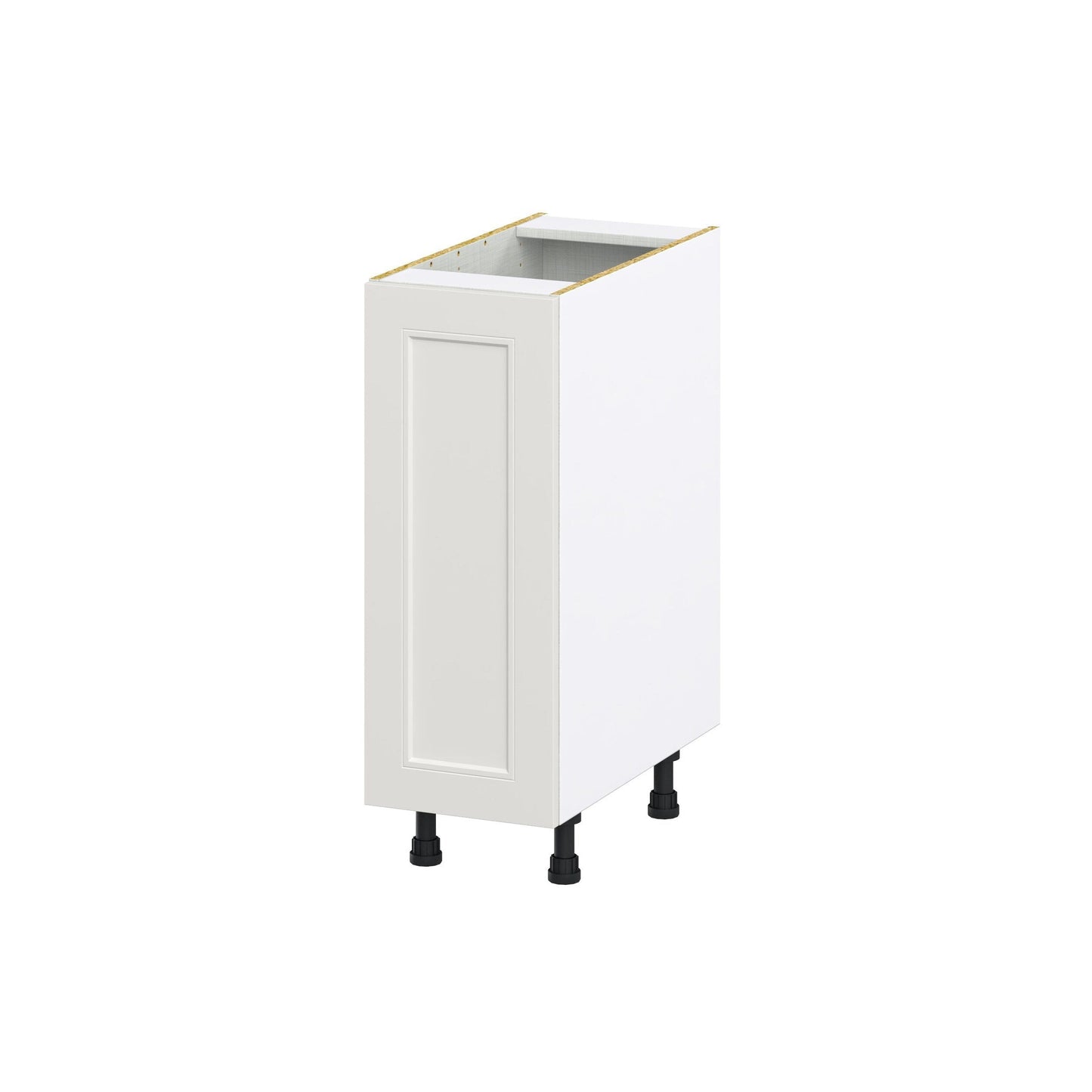Hugo&Borg Belcourt 12-in W x 34.5-in H x 24-in D Gray Painted 3-Drawers Base Fully Assembled Cabinet (Recessed Panel Shaker Style)