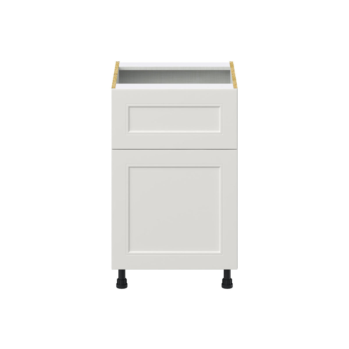 Hugo&Borg Belcourt 21-in W x 34.5-in H x 25-in D Gray Painted 1-Drawer Base Fully Assembled Cabinet (Recessed Panel Shaker Style)