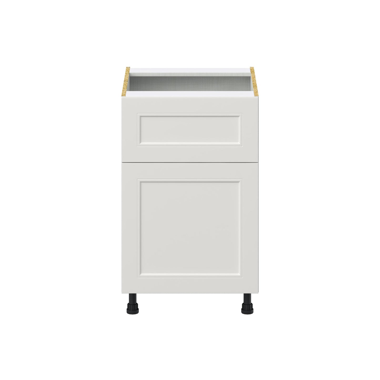 Hugo&Borg Belcourt 21-in W x 34.5-in H x 25-in D Gray Painted 1-Drawer Base Fully Assembled Cabinet (Recessed Panel Shaker Style)