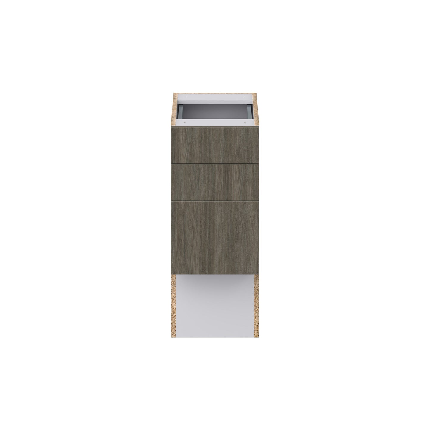 Hugo&Borg Savane 12-in W x 30-in H x 21-in D Textmel 4-Drawer Base Fully Assembled Cabinet (Flat Panel Style)
