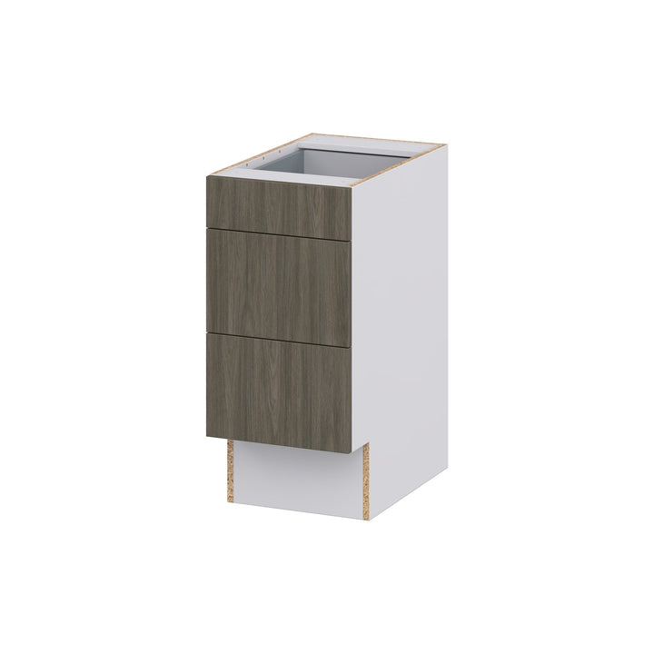 Hugo&Borg Savane 15-in W x 32.5-in H x 25-in D Textmel 3-Drawer Base Fully Assembled Cabinet (Flat Panel Style)