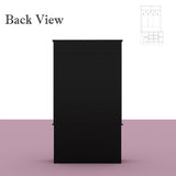 FUFU&GAGA Modern 39.4-in Black Composite Hall Tree