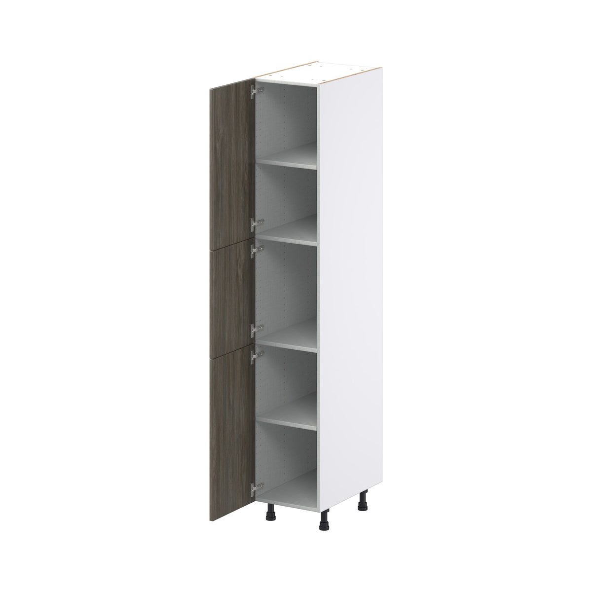 Hugo&Borg Savane 15-in W x 84.5-in H x 24-in D Textmel Pantry Fully Assembled Cabinet (Flat Panel Slab Door Style)