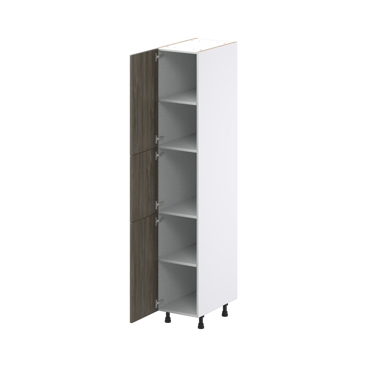 Hugo&Borg Savane 15-in W x 84.5-in H x 24-in D Textmel Pantry Fully Assembled Cabinet (Flat Panel Slab Door Style)