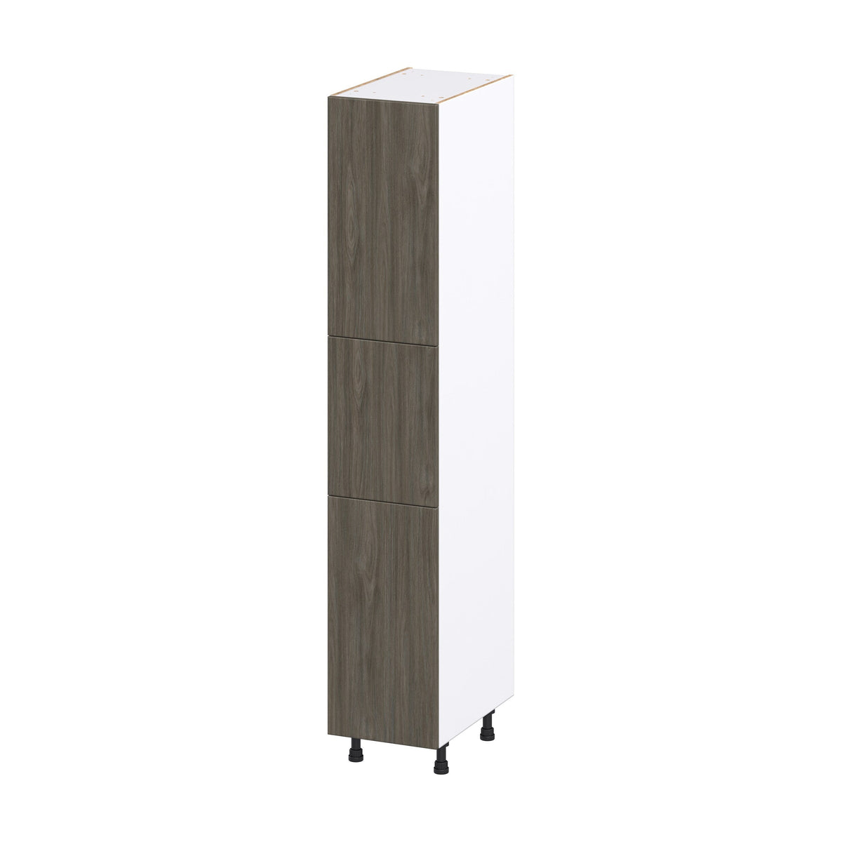 Hugo&Borg Savane 15-in W x 84.5-in H x 24-in D Textmel Pantry Fully Assembled Cabinet (Flat Panel Slab Door Style)