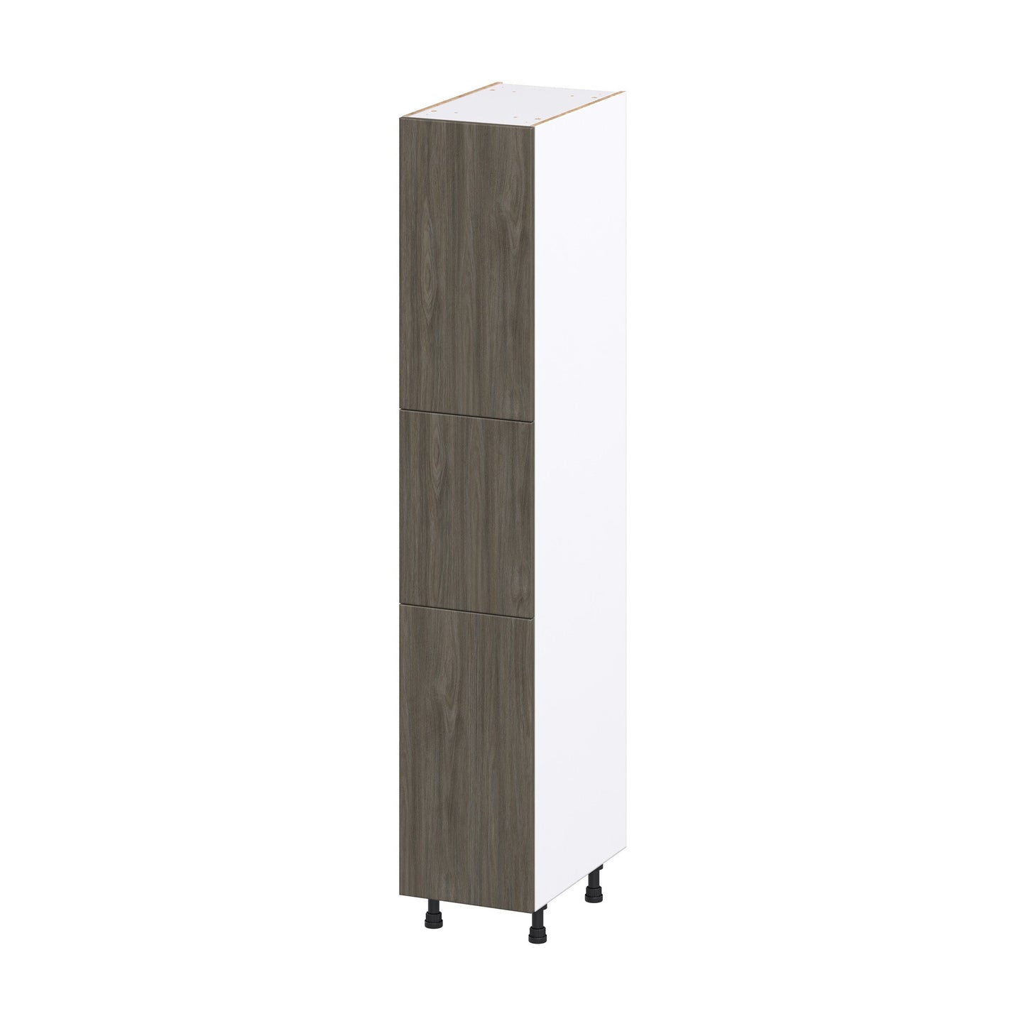 Hugo&Borg Savane 15-in W x 84.5-in H x 24-in D Textmel Pantry Fully Assembled Cabinet (Flat Panel Slab Door Style)