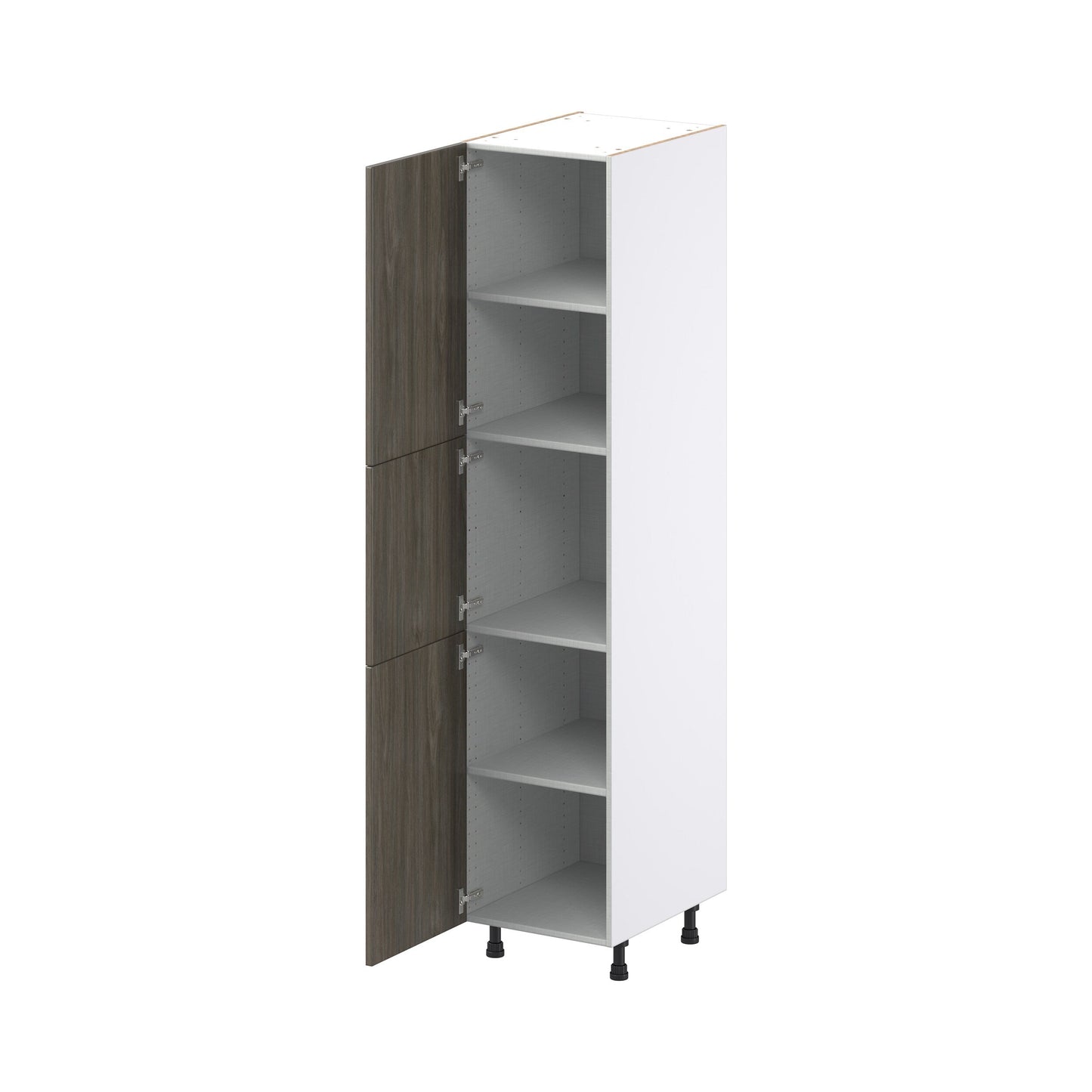 Hugo&Borg Savane 18-in W x 84.5-in H x 24-in D Textmel Pantry Fully Assembled Cabinet (Flat Panel Slab Door Style)
