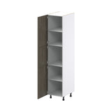 Hugo&Borg Savane 18-in W x 84.5-in H x 24-in D Textmel Pantry Fully Assembled Cabinet (Flat Panel Slab Door Style)