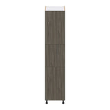 Hugo&Borg Savane 18-in W x 84.5-in H x 24-in D Textmel Pantry Fully Assembled Cabinet (Flat Panel Slab Door Style)