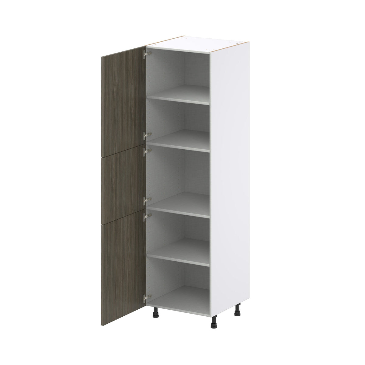 Hugo&Borg Savane 24-in W x 84.5-in H x 24-in D Textmel Pantry Fully Assembled Cabinet (Flat Panel Slab Door Style)