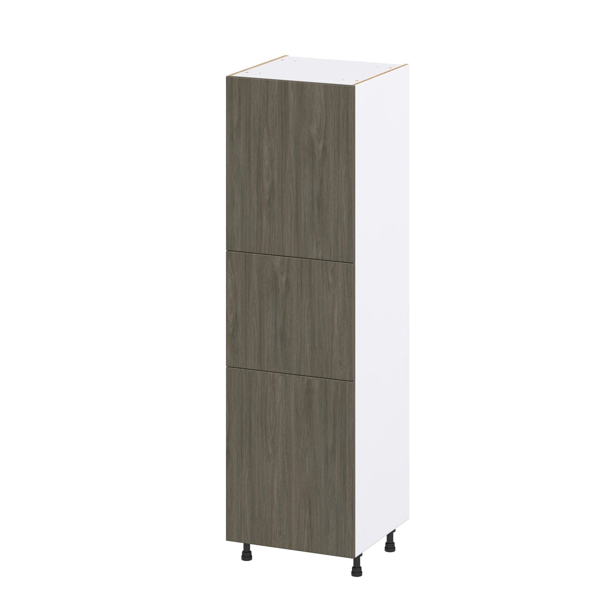 Hugo&Borg Savane 24-in W x 84.5-in H x 24-in D Textmel Pantry Fully Assembled Cabinet (Flat Panel Slab Door Style)