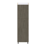 Hugo&Borg Savane 24-in W x 84.5-in H x 24-in D Textmel Pantry Fully Assembled Cabinet (Flat Panel Slab Door Style)