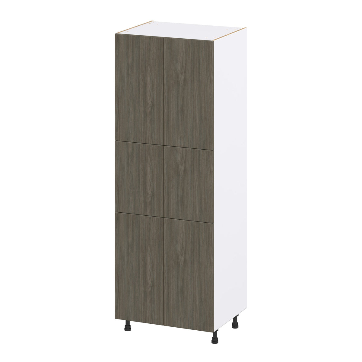 Hugo&Borg Savane 30-in W x 84.5-in H x 24-in D Textmel Pantry Fully Assembled Cabinet (Flat Panel Slab Door Style)