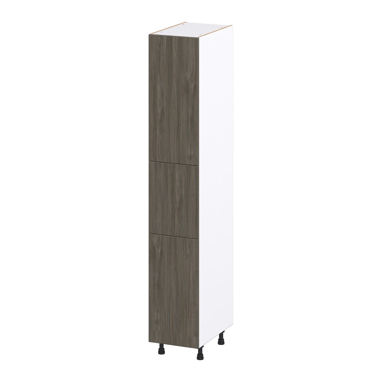 Hugo&Borg Savane 15-in W x 89.5-in H x 24-in D Textmel Pantry Fully Assembled Cabinet (Flat Panel Slab Door Style)