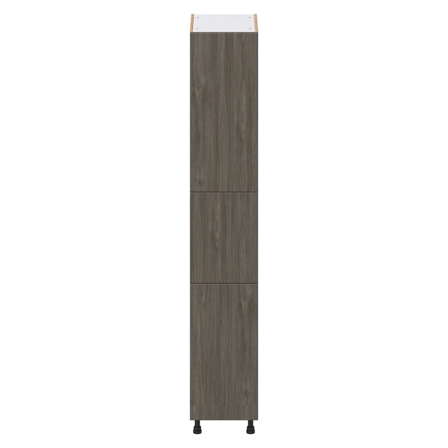 Hugo&Borg Savane 15-in W x 89.5-in H x 24-in D Textmel Pantry Fully Assembled Cabinet (Flat Panel Slab Door Style)