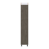 Hugo&Borg Savane 15-in W x 84.5-in H x 24-in D Textmel Pantry Fully Assembled Cabinet (Flat Panel Slab Door Style)
