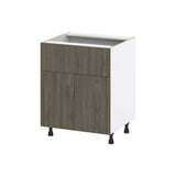 Hugo&Borg Savane 27-in W x 34.5-in H x 25-in D Textmel 1-Drawer Base Fully Assembled Cabinet (Flat Panel Slab Style)
