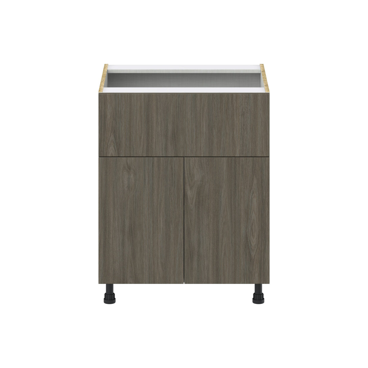 Hugo&Borg Savane 27-in W x 34.5-in H x 25-in D Textmel 1-Drawer Base Fully Assembled Cabinet (Flat Panel Slab Style)