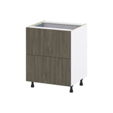 Hugo&Borg Savane 27-in W x 34.5-in H x 24-in D Textmel 3-Drawer Base Fully Assembled Cabinet (Flat Panel Style)