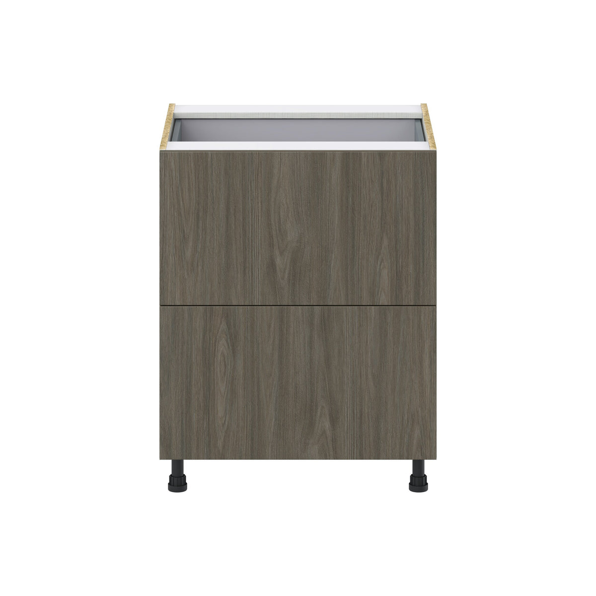 Hugo&Borg Savane 27-in W x 34.5-in H x 24-in D Textmel 3-Drawer Base Fully Assembled Cabinet (Flat Panel Style)