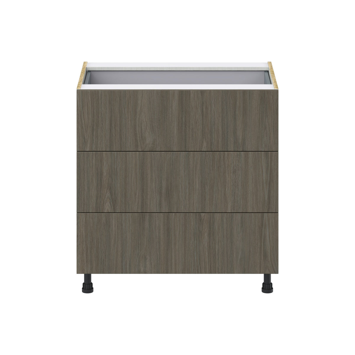 Hugo&Borg Savane 33-in W x 34.5-in H x 24-in D Textmel 4-Drawer Base Fully Assembled Cabinet (Flat Panel Style)
