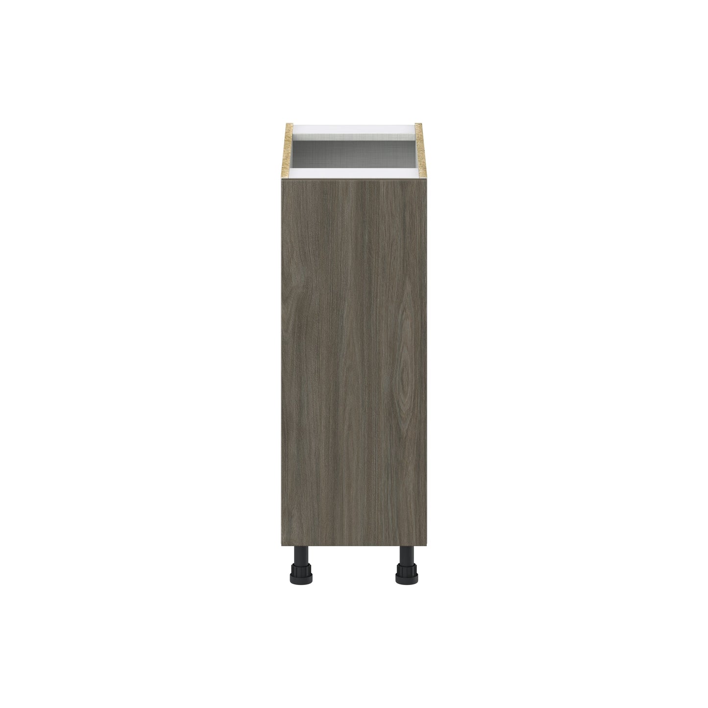 Hugo&Borg Savane 12-in W x 34.5-in H x 24-in D Textmel 3-Drawers Base Fully Assembled Cabinet (Flat Panel Slab Style)
