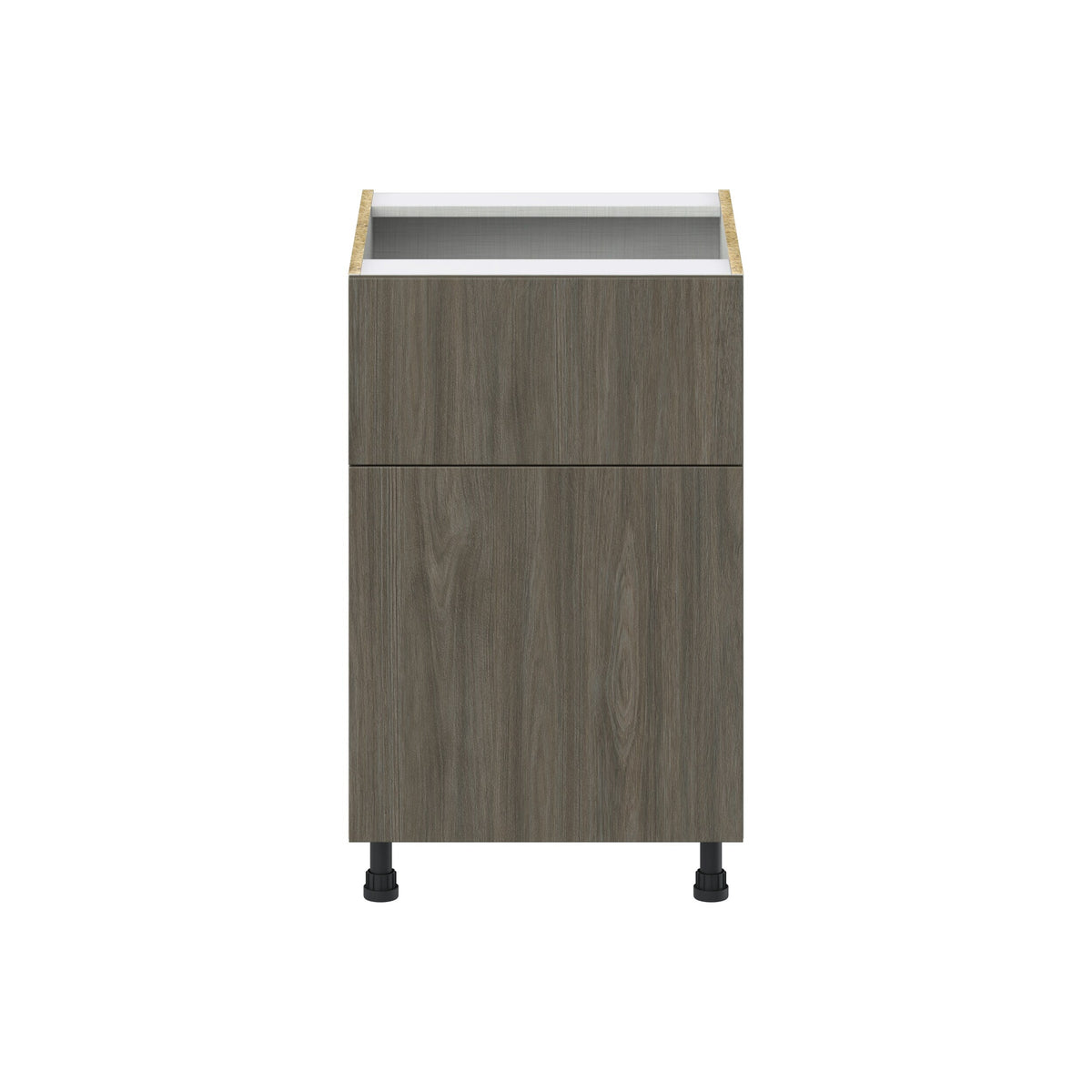 Hugo&Borg Savane 21-in W x 34.5-in H x 25-in D Textmel 1-Drawer Base Fully Assembled Cabinet (Flat Panel Slab Style)