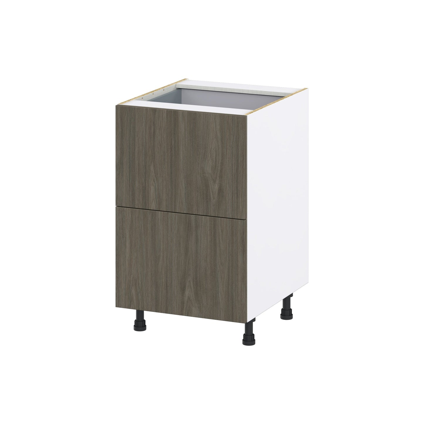 Hugo&Borg Savane 21-in W x 34.5-in H x 24-in D Textmel 3-Drawer Base Fully Assembled Cabinet (Flat Panel Style)
