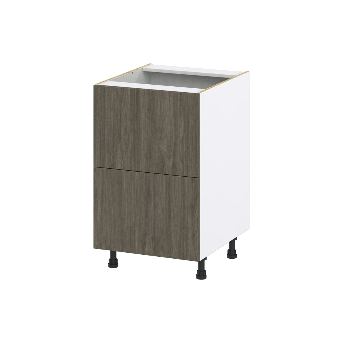 Hugo&Borg Savane 21-in W x 34.5-in H x 24-in D Textmel 2-Drawer Base Fully Assembled Cabinet (Flat Panel Style)