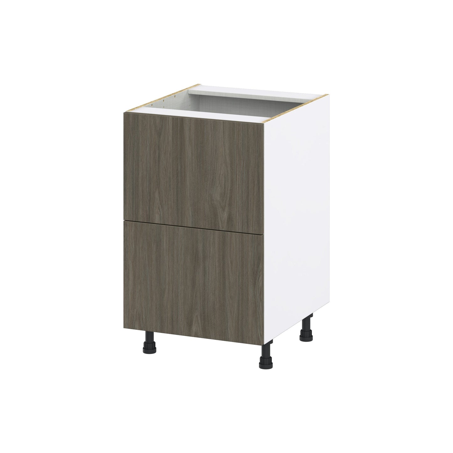 Hugo&Borg Savane 21-in W x 34.5-in H x 24-in D Textmel 2-Drawer Base Fully Assembled Cabinet (Flat Panel Style)
