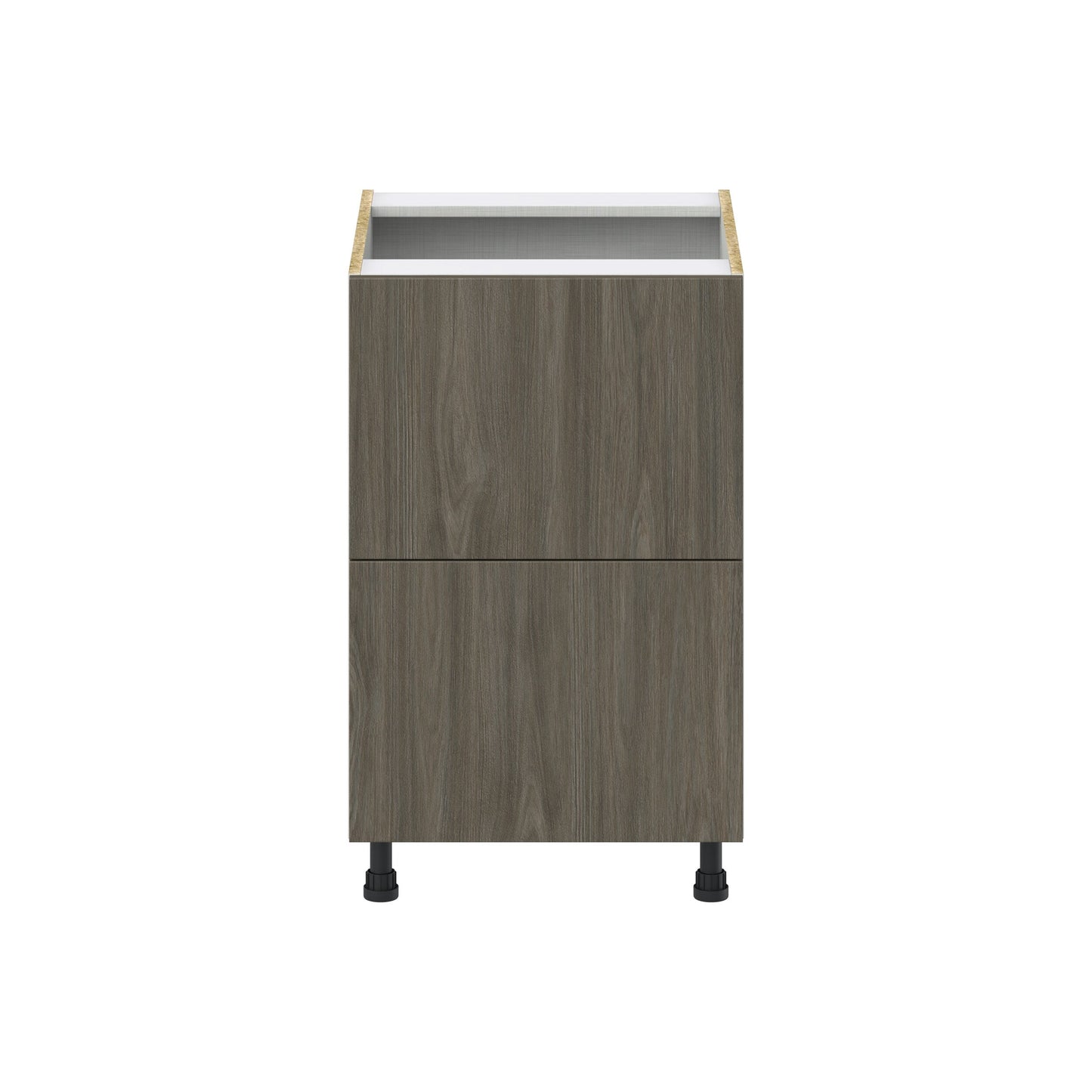 Hugo&Borg Savane 21-in W x 34.5-in H x 24-in D Textmel 2-Drawer Base Fully Assembled Cabinet (Flat Panel Style)