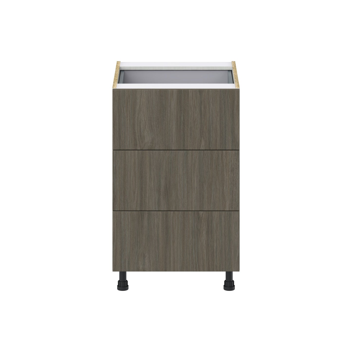 Hugo&Borg Savane 21-in W x 34.5-in H x 24-in D Textmel 4-Drawer Base Fully Assembled Cabinet (Flat Panel Style)
