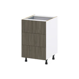 Hugo&Borg Savane 21-in W x 34.5-in H x 24-in D Textmel 4-Drawer Base Fully Assembled Cabinet (Flat Panel Style)