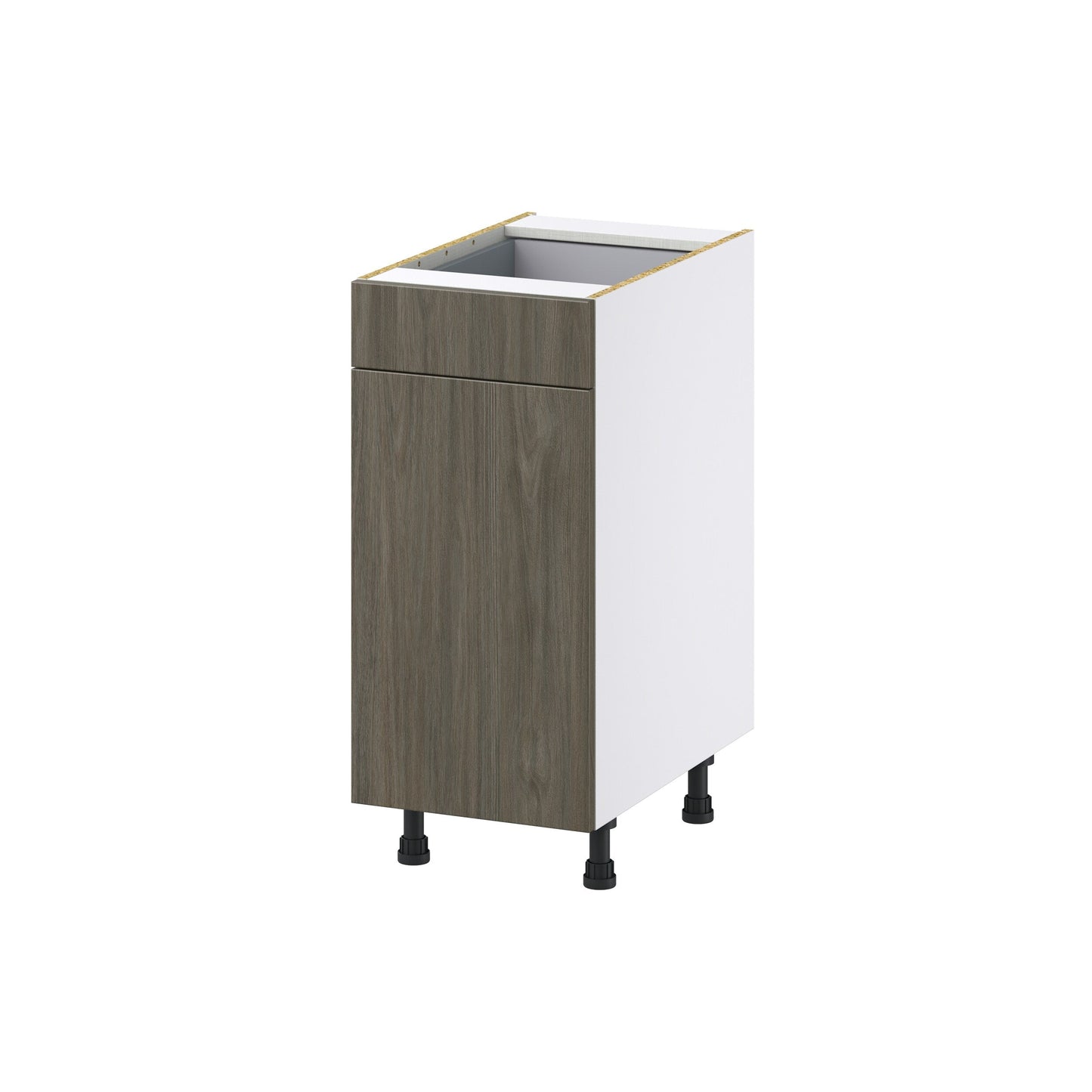 Hugo&Borg Savane 15-in W x 34.5-in H x 25-in D Textmel 1-Drawer Pull-out Cabinet Base Fully Assembled Cabinet (Flat Panel Style)
