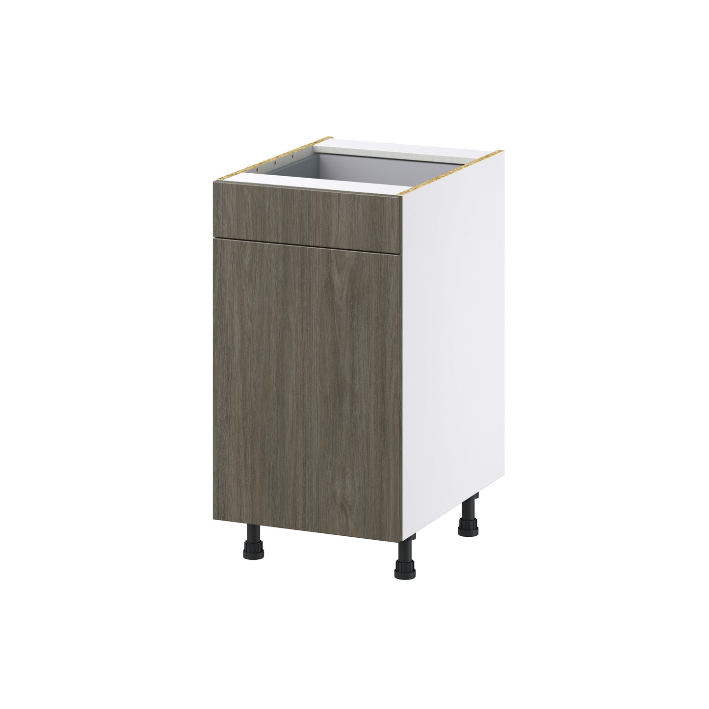 Hugo&Borg Savane 18-in W x 34.5-in H x 25-in D Textmel 1-Drawer Pull-out Cabinet Base Fully Assembled Cabinet (Flat Panel Style)