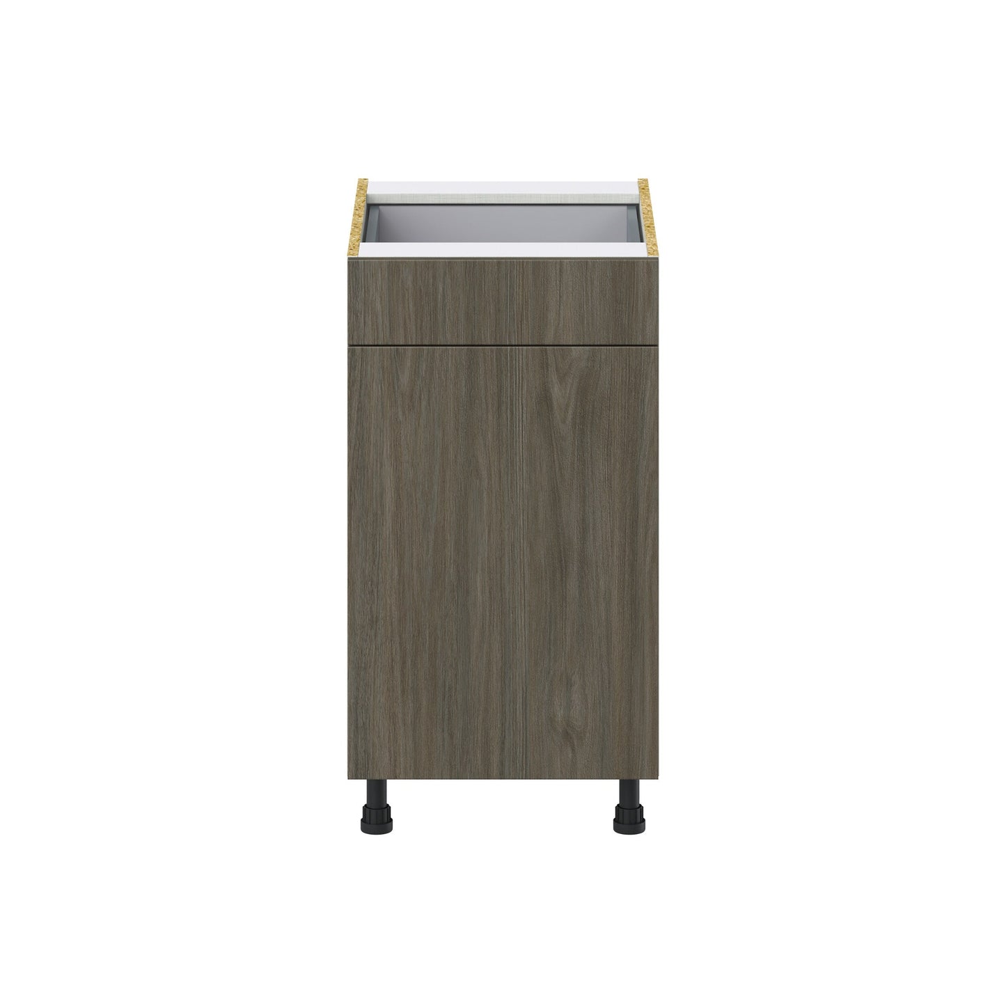 Hugo&Borg Savane 18-in W x 34.5-in H x 25-in D Textmel 1-Drawer Pull-out Cabinet Base Fully Assembled Cabinet (Flat Panel Style)