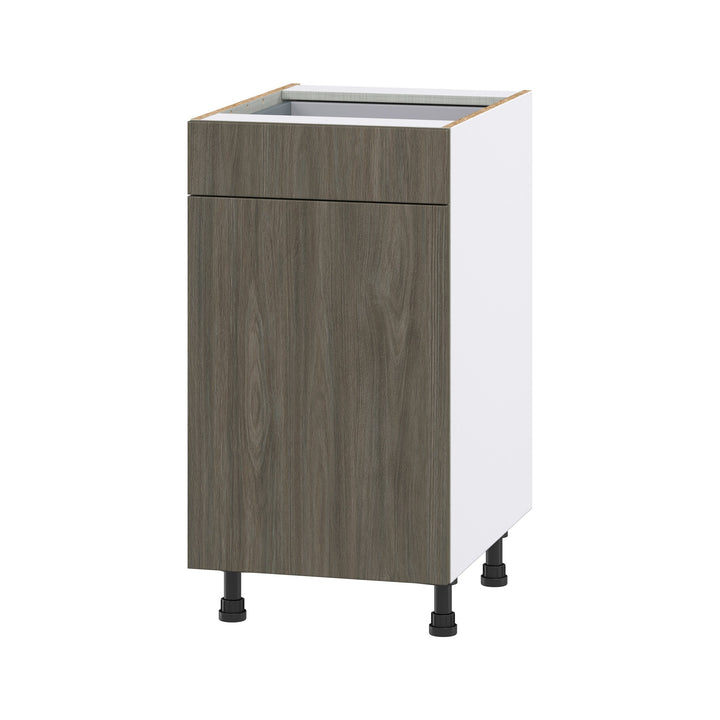 Hugo&Borg Savane 18-in W x 34.5-in H x 24-in D Textmel 1-Drawer Base Fully Assembled Cabinet (Flat Panel Slab Style)