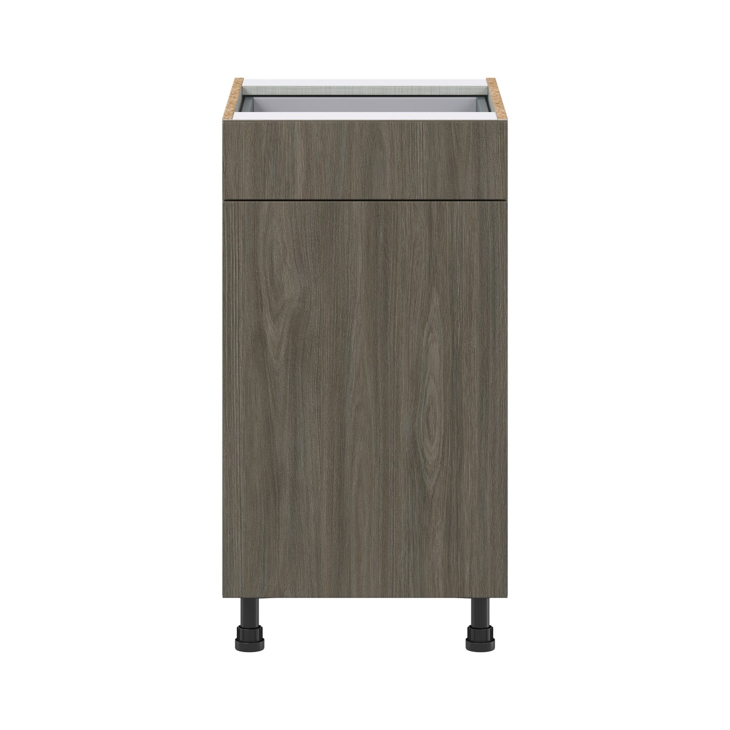 Hugo&Borg Savane 18-in W x 34.5-in H x 24-in D Textmel 1-Drawer Base Fully Assembled Cabinet (Flat Panel Slab Style)