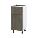 Hugo&Borg Savane 15-in W x 34.5-in H x 25-in D Textmel 1-Drawer Base Fully Assembled Cabinet (Flat Panel Slab Style)