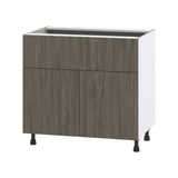 Hugo&Borg Savane 36-in W x 34.5-in H x 25-in D Textmel 1-Drawer Base Fully Assembled Cabinet (Flat Panel Slab Style)