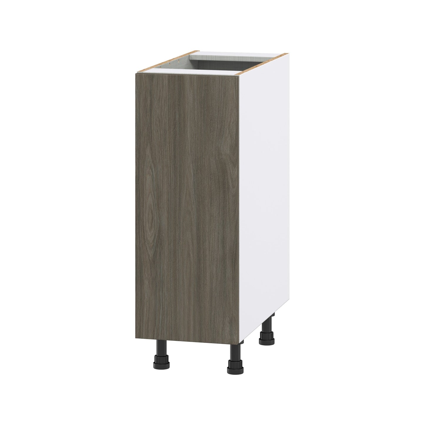 Hugo&Borg Savane 12-in W x 34.5-in H x 24-in D Textmel Base Fully Assembled Cabinet (Flat Panel Slab Door Style)