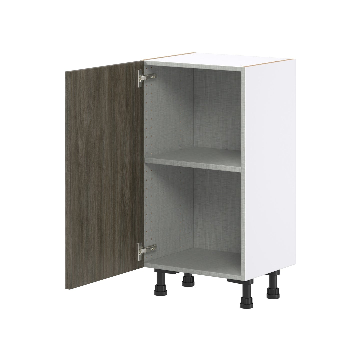 Hugo&Borg Savane 18-in W x 34.5-in H x 14-in D Textmel Base Fully Assembled Cabinet (Flat Panel Slab Door Style)