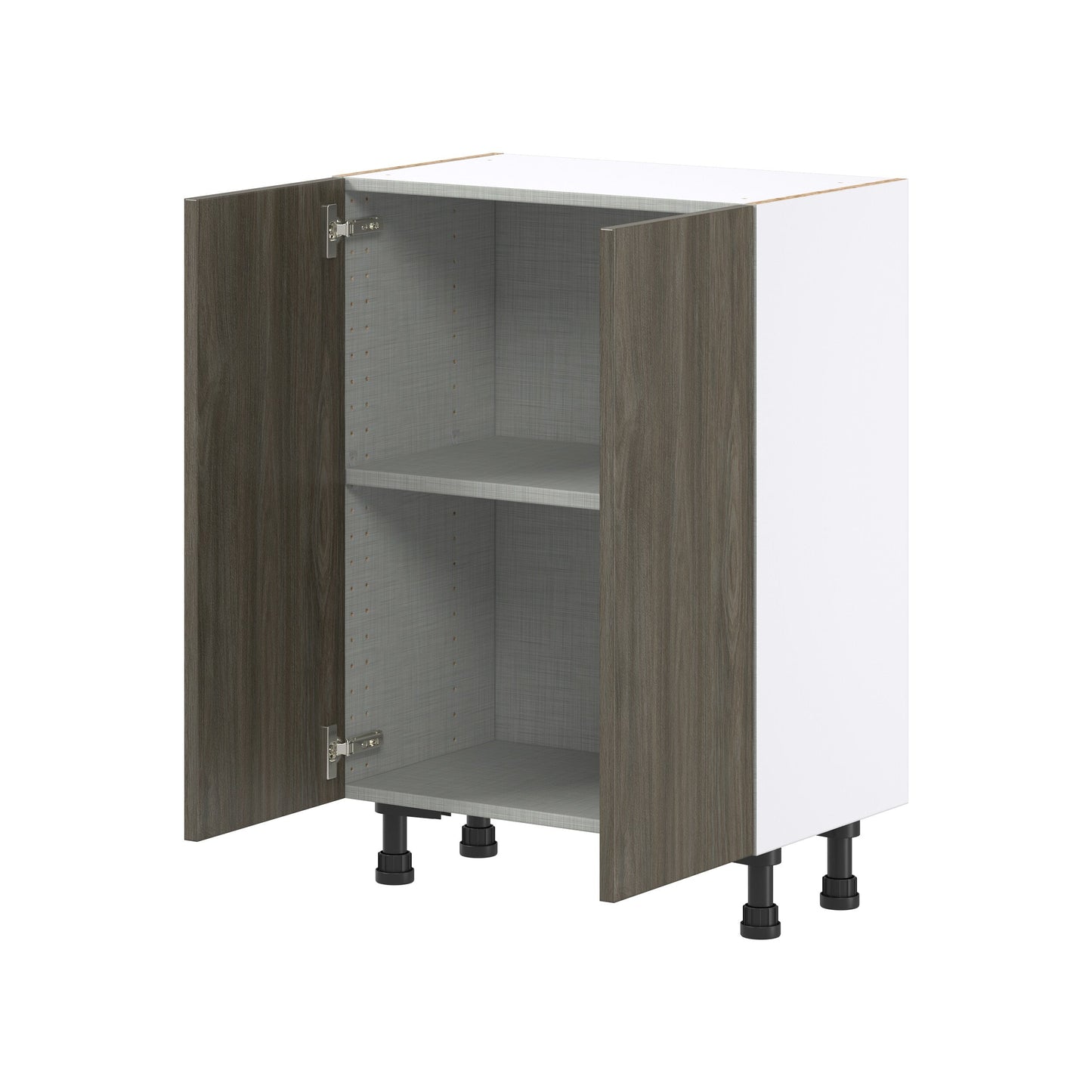 Hugo&Borg Savane 24-in W x 34.5-in H x 14-in D Textmel Base Fully Assembled Cabinet (Flat Panel Slab Door Style)