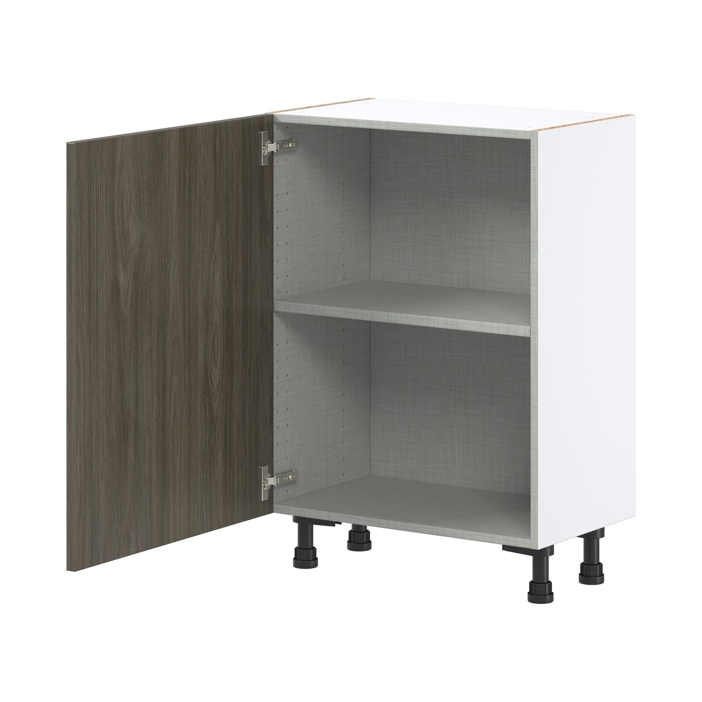 Hugo&Borg Savane 24-in W x 34.5-in H x 14-in D Textmel Base Fully Assembled Cabinet (Flat Panel Slab Door Style)
