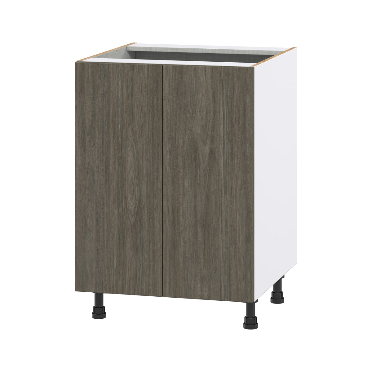 Hugo&Borg Savane 24-in W x 34.5-in H x 24-in D Textmel 3-Drawers Base Fully Assembled Cabinet (Flat Panel Slab Style)