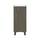 Hugo&Borg Savane 15-in W x 34.5-in H x 14-in D Textmel 3-Drawers Base Fully Assembled Cabinet (Flat Panel Slab Style)